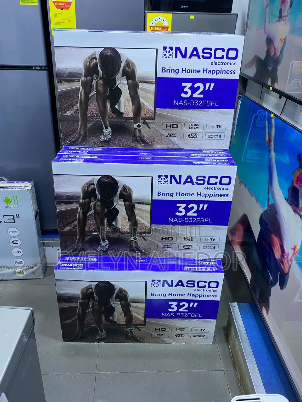 Nasco 32 Inches Digital Satellite Tv With Wall Mount Availab