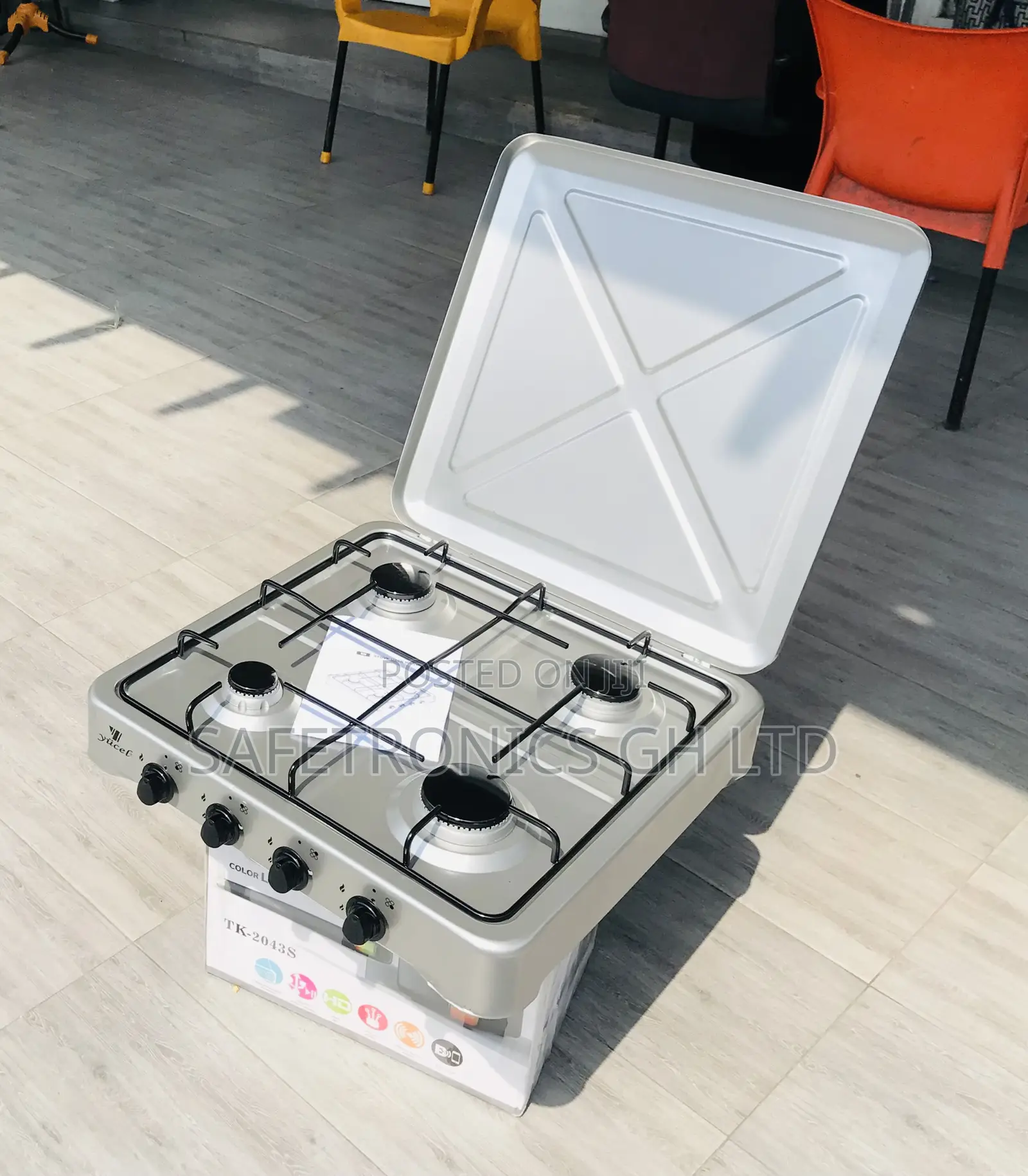 Neatly Boxed 4 Gas Burner Yucel Tabletop