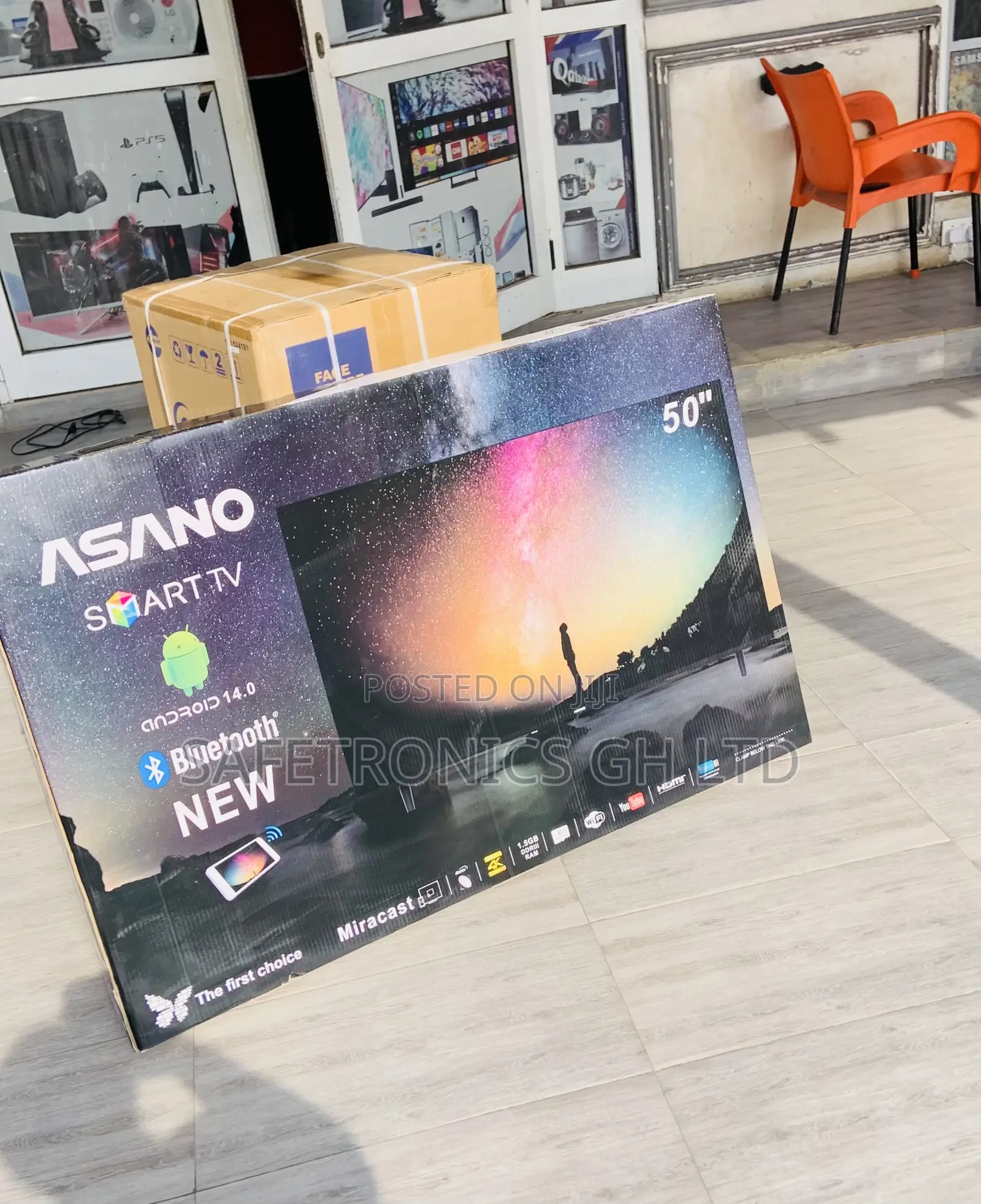 Boxed Asano 50 Inch Smartscreen Led Android Tv