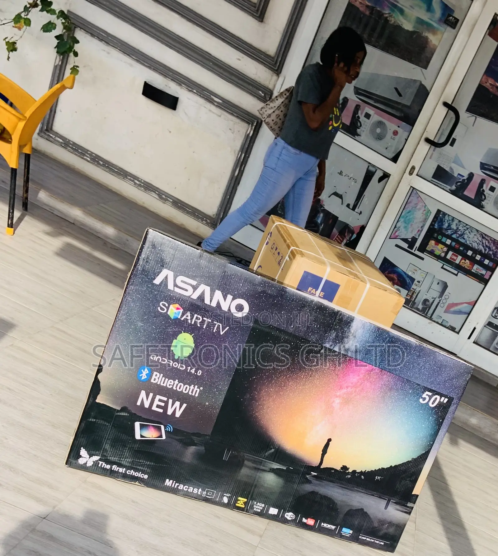 Boxed Asano 50 Inch Smartscreen Led Android Tv