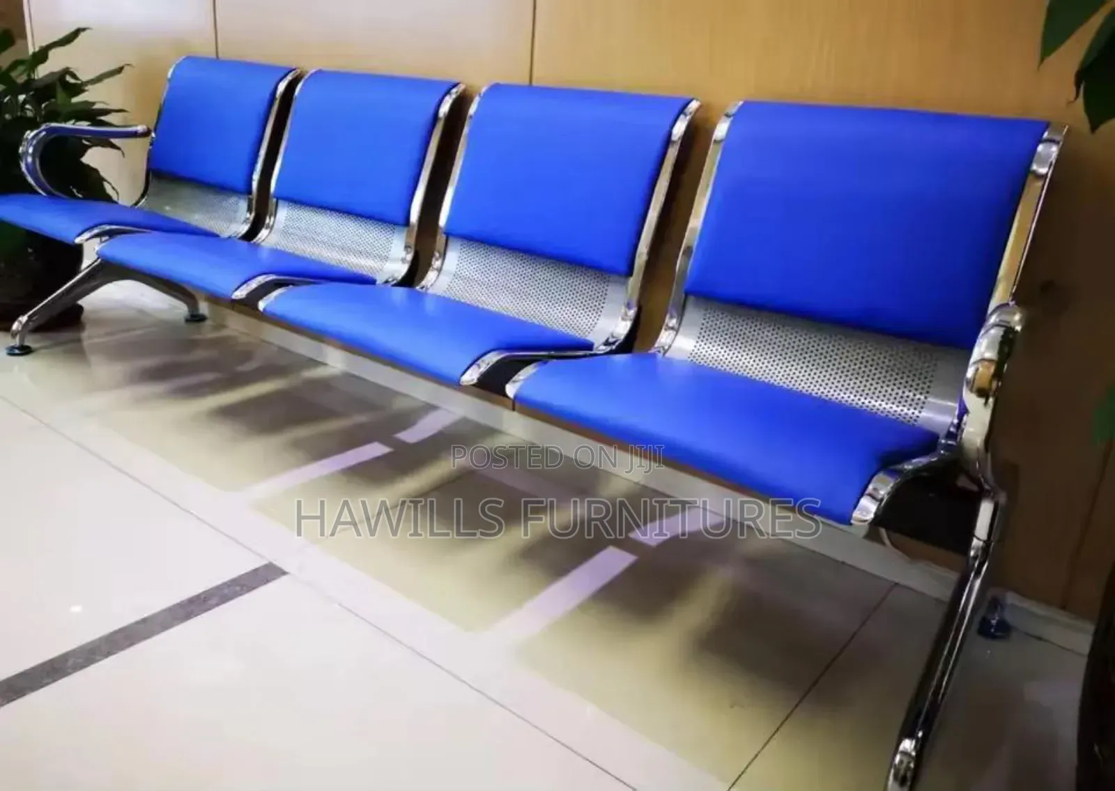 Reception Metal 4-1 Waiting Chair