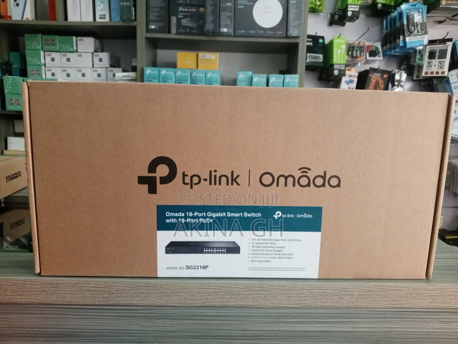 Tp-Link Omada 16 Port Poe+ Gigabit Smart Switch SS2218P