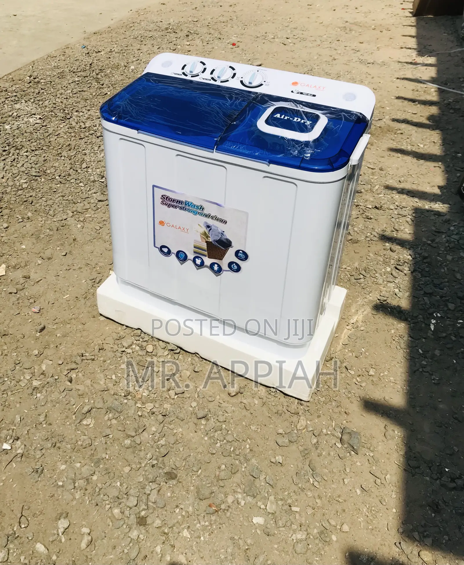 Twin Tab Galaxy 7kg Electric Washing Machine(White).