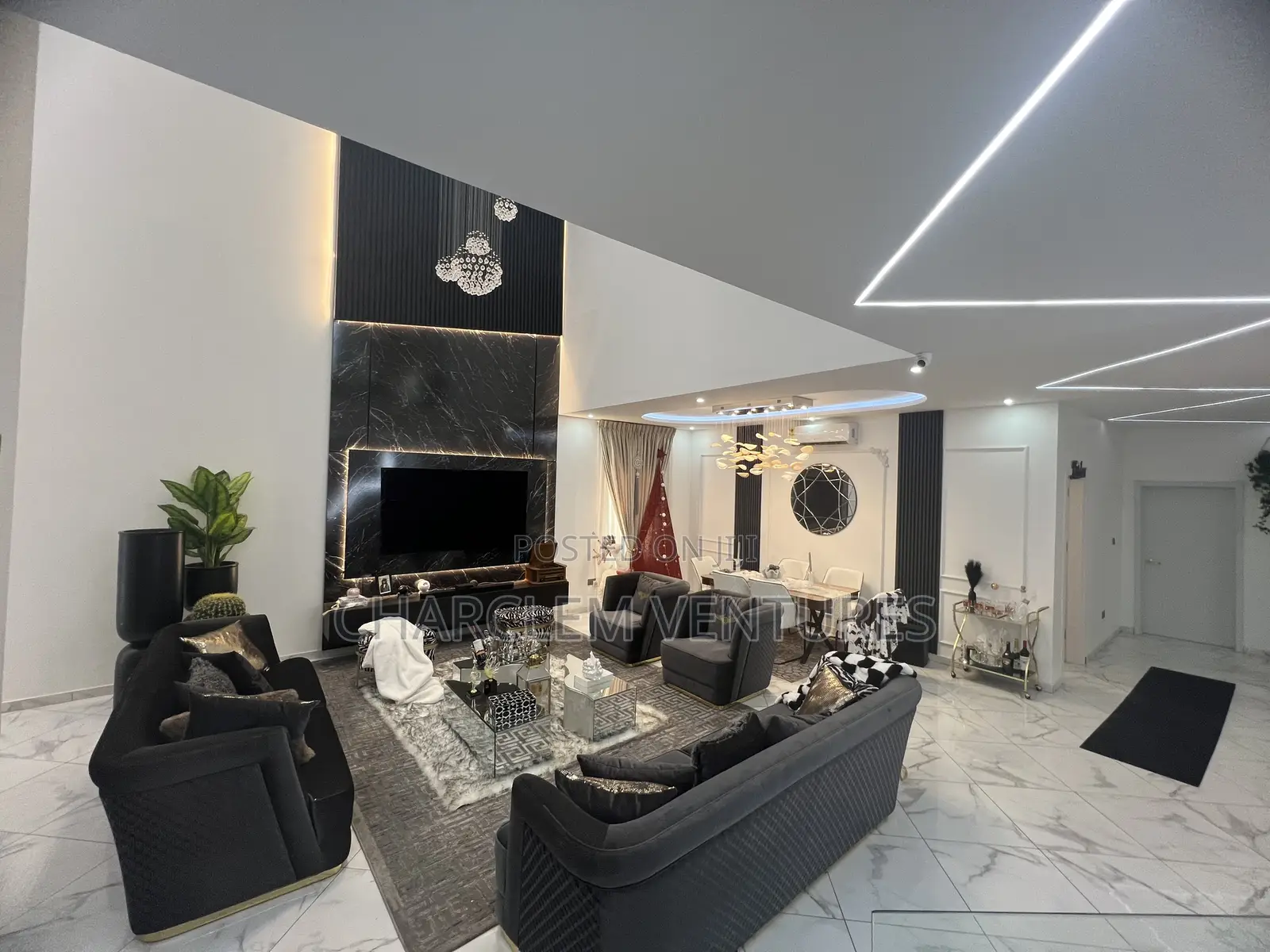 Furnished 4bdrm House in Charclem Ventures, East Legon for sale