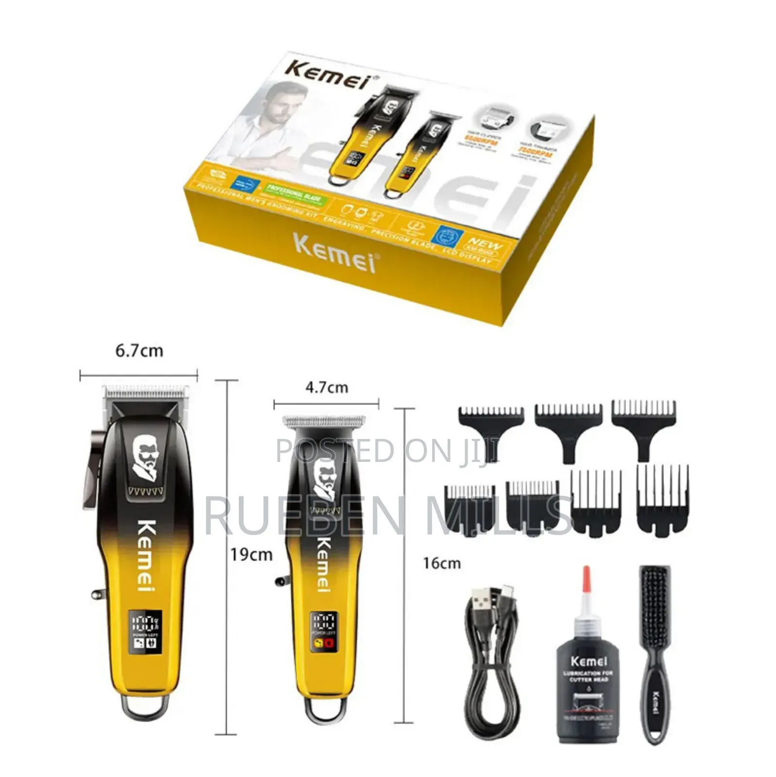New Super 2 in 1 Heavy Duty Barbering Machine Beard Trimmer