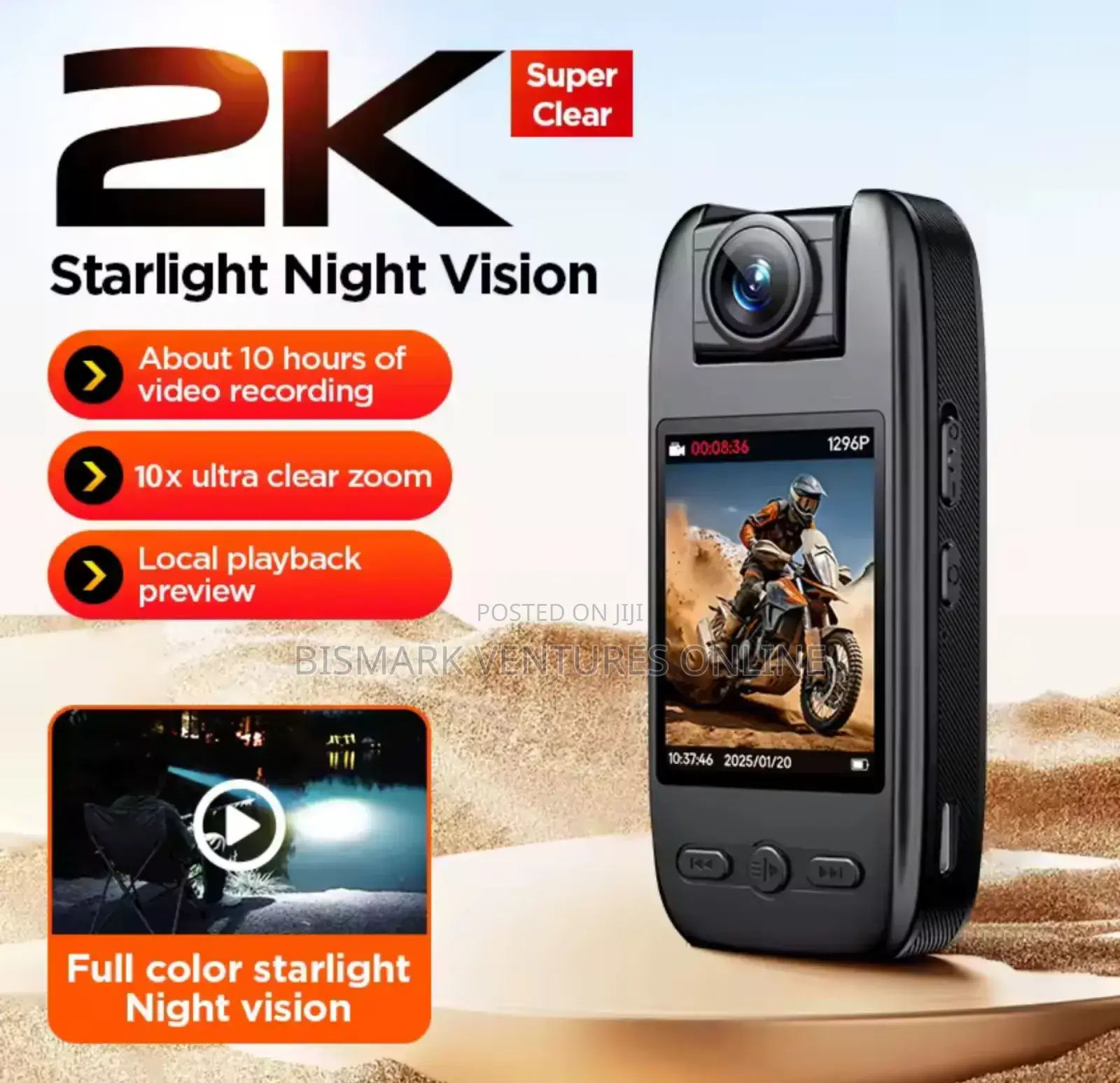 Action Camera Color Night Vision Camera