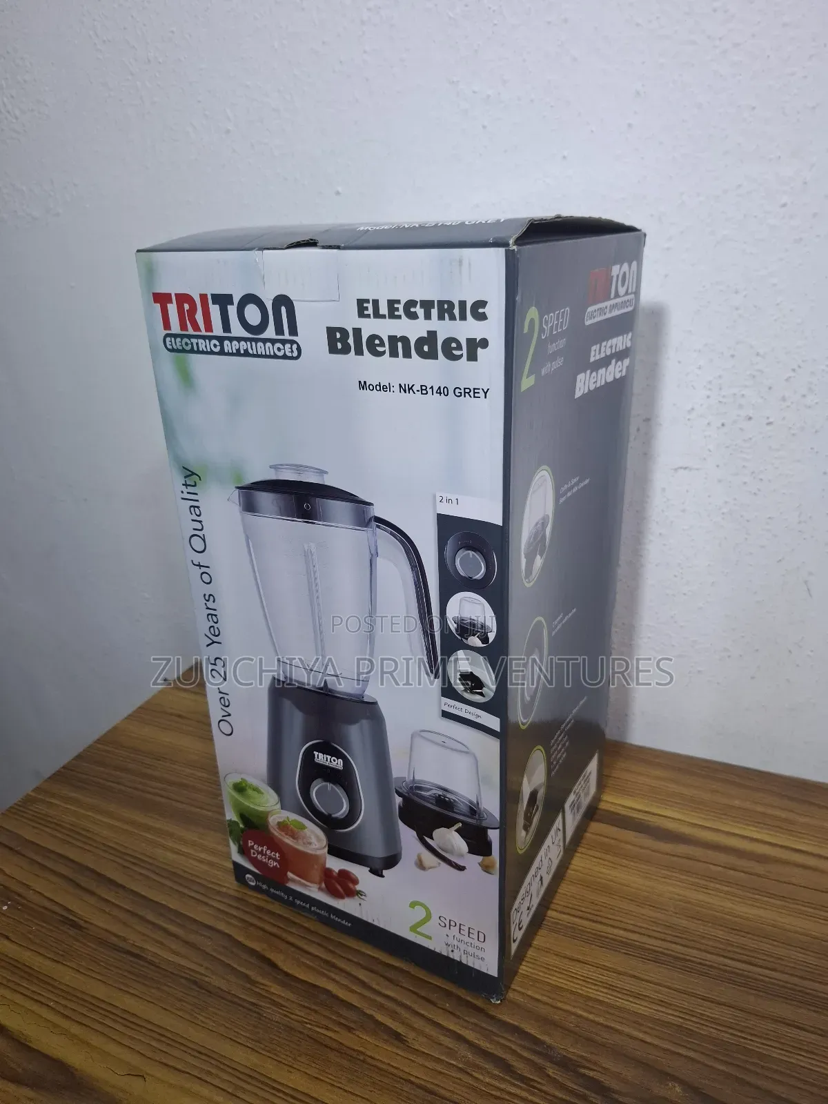 1.5l Triton Plastic Blender With Grinder (500w).From Uk
