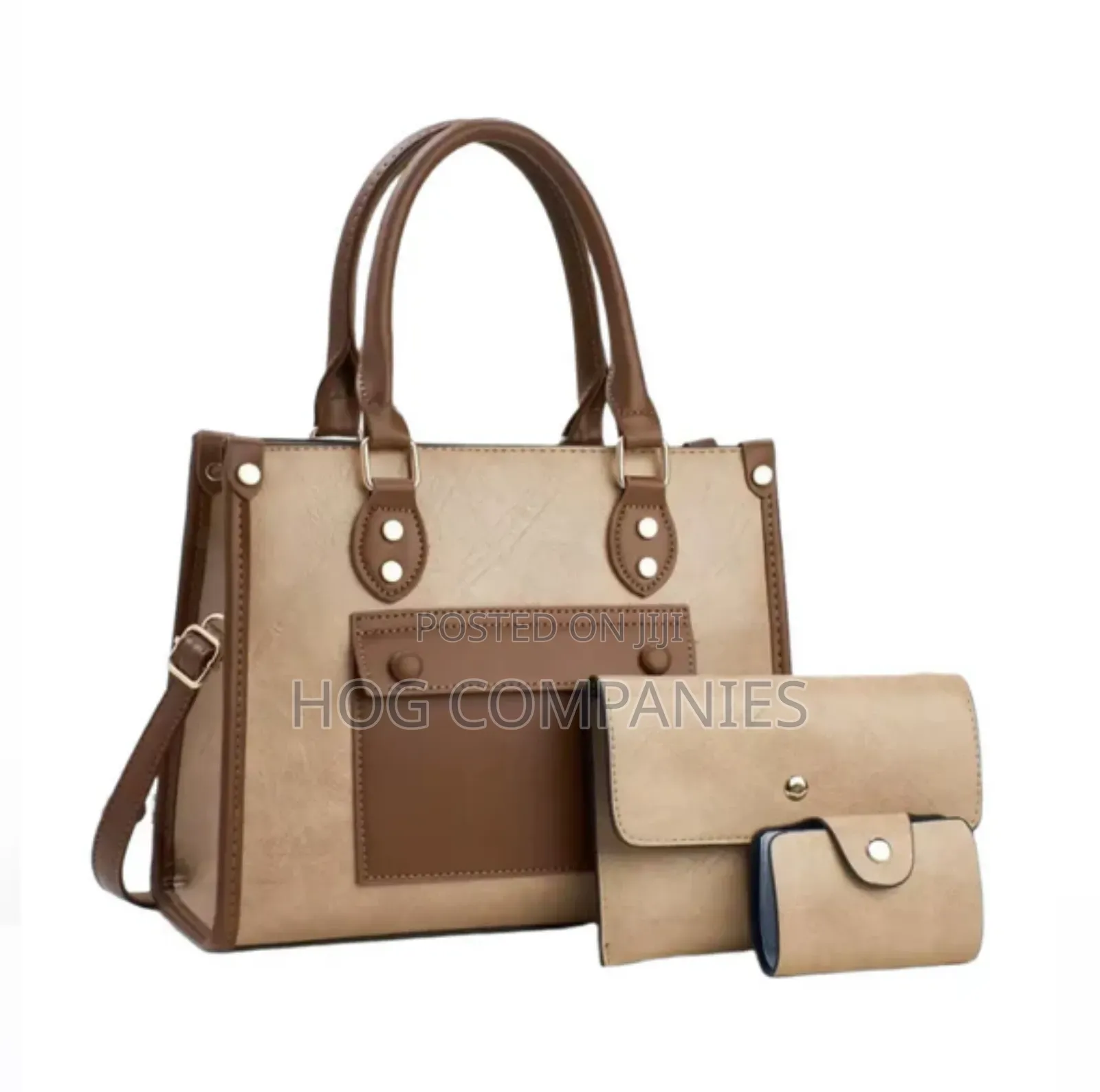 Ladies Leather Bag 3pcs Set Large in Accra - Fast Delivery in 2 Hours