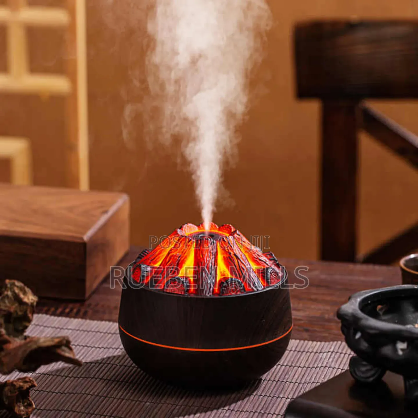 Home Decoration Charcoal Flame USB Mini Humidifier Diffuser