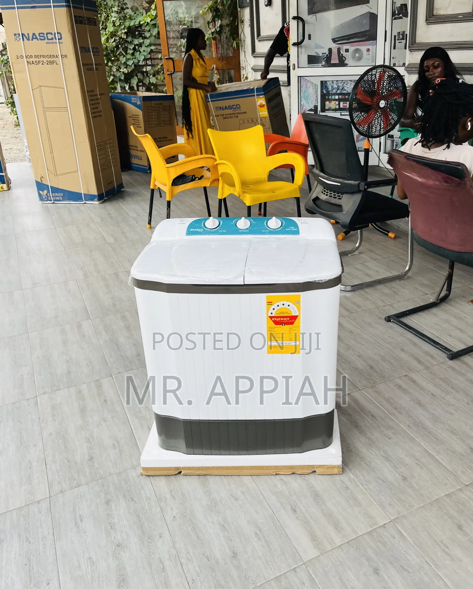 Durable and Affordable Nasco 5kg Top Load Washing Machine.