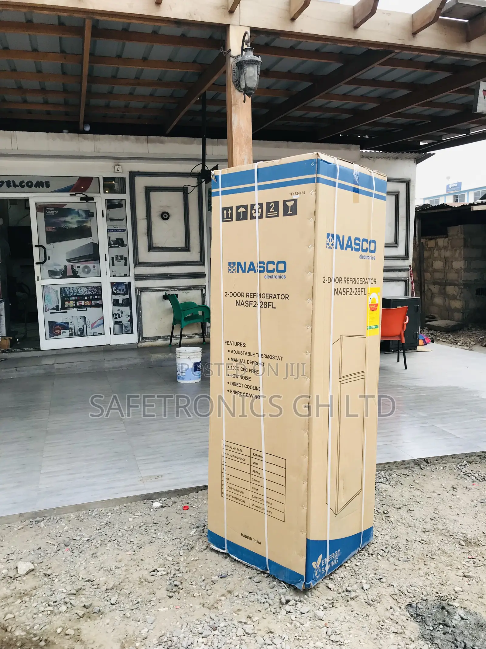 Nasco 2 Doors Nasd2-24fl Bottom Mount 196 Liters Fridge