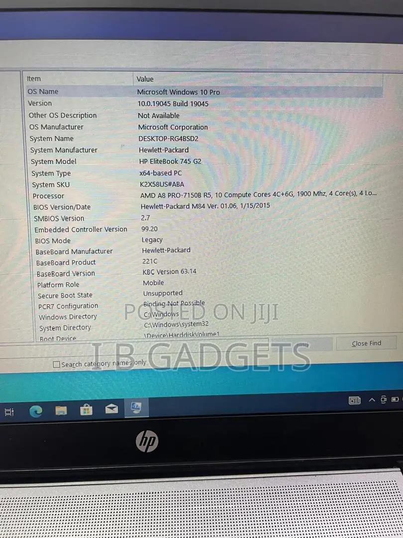 Laptop HP EliteBook 745 6GB AMD A8 SSD 128GB