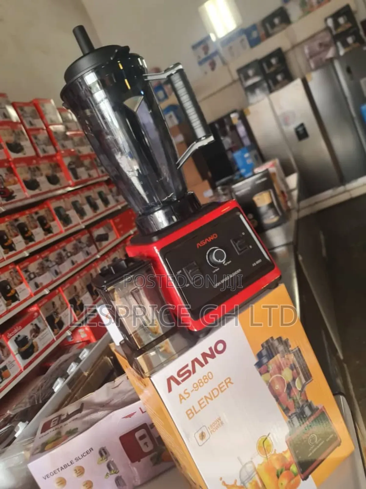 Asano 1800W Blender: Crushes Ice Instantly!
