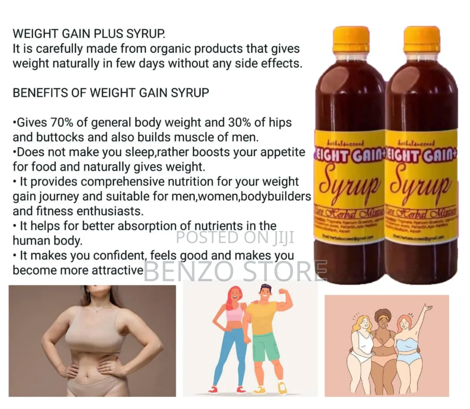 Original Weight Gain Syrup, Get Results Within 1 Week