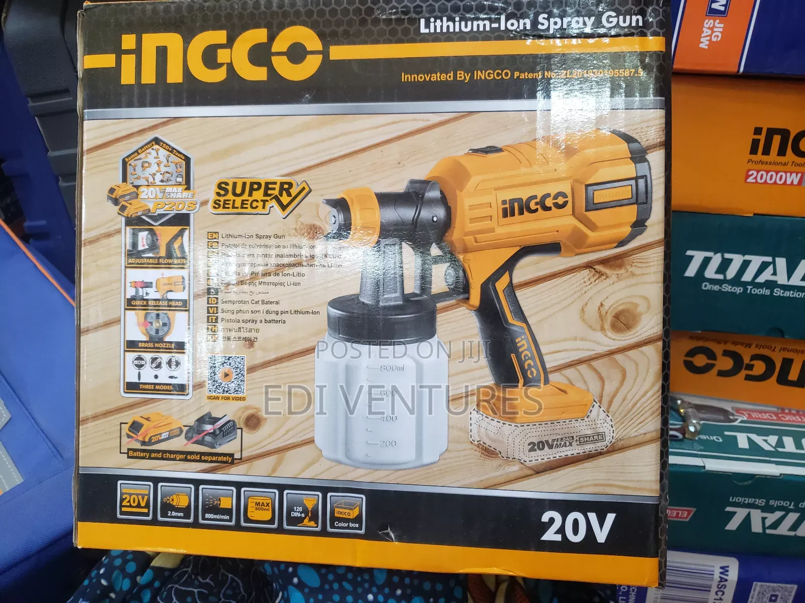 Cordless Ingco Spray Gun (Battery Sold Seperately Csgli2003