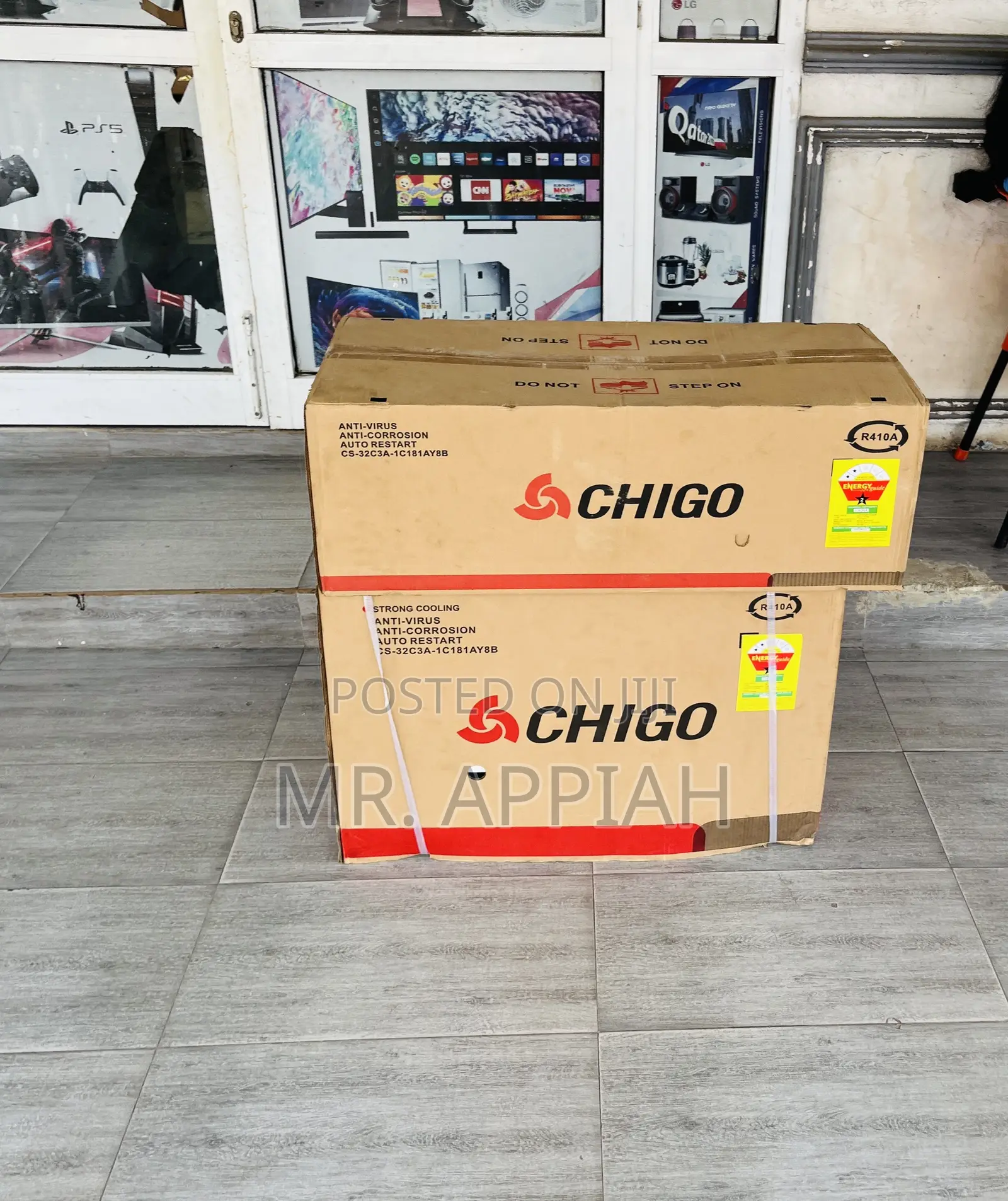 Chigo 2.0hp Split Type Non Inverter Ac(R410 Gas)White