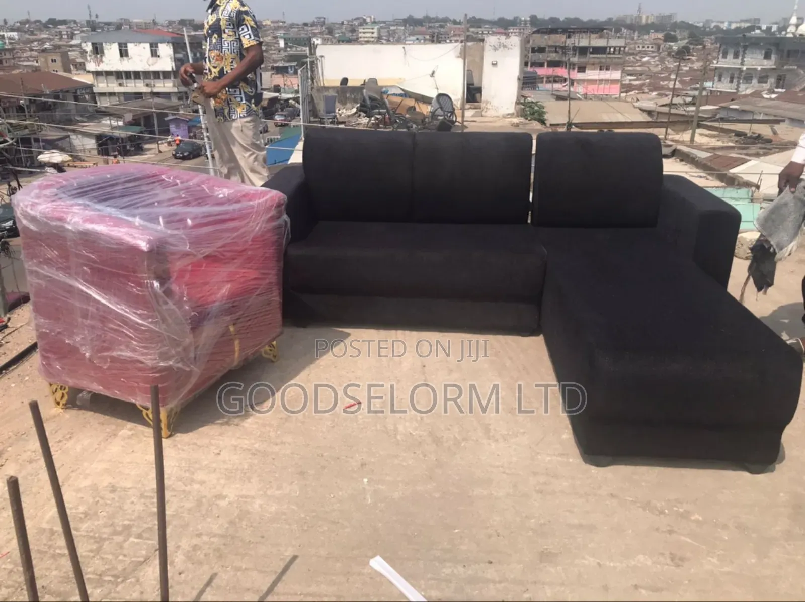 Single Plus L Shape Sofa Furniture