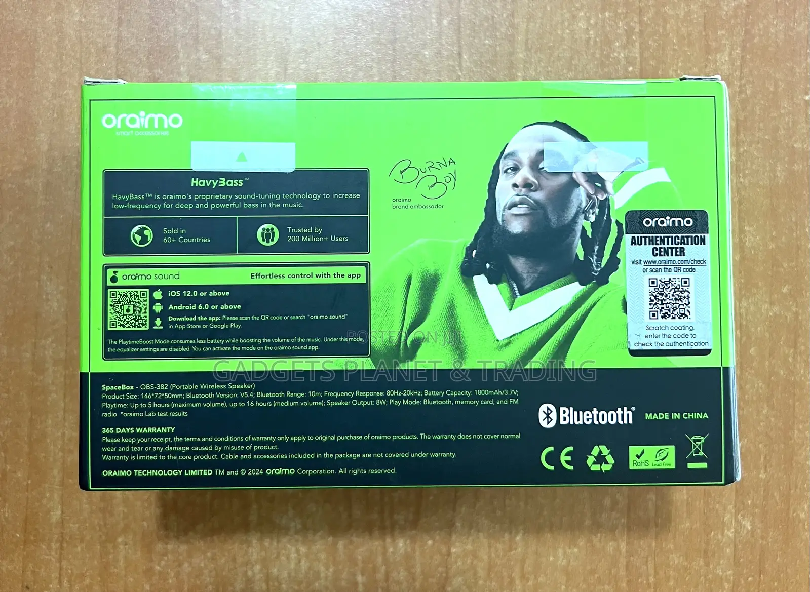 Oraimo Spacebox 8w Deep Bass Wireless Speaker + Fm - Obs-382
