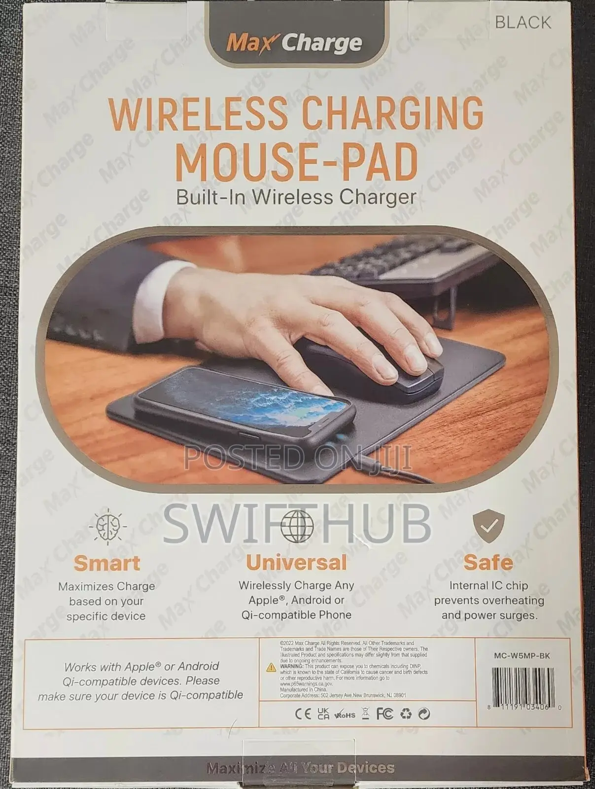 Maxcharge Wireless Qi Charging Mouse Pad