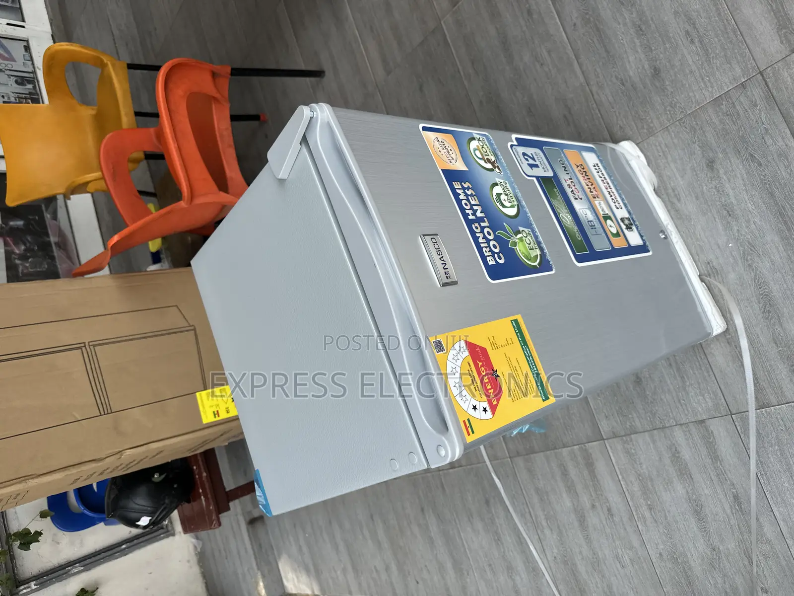 Purchase the New Grey Single Door Fridge Nasco