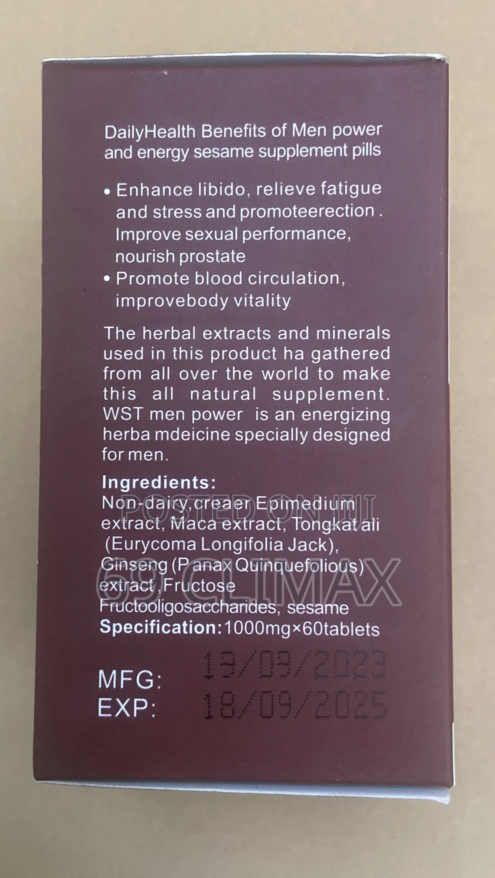 Men Power Energy Tablet Candy