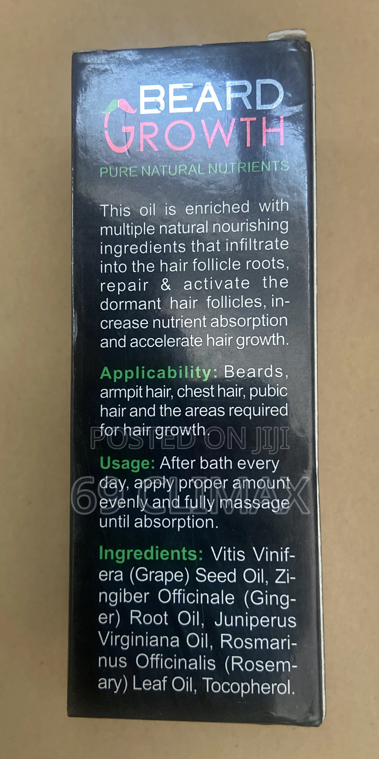 Organic Beard Growth Oil