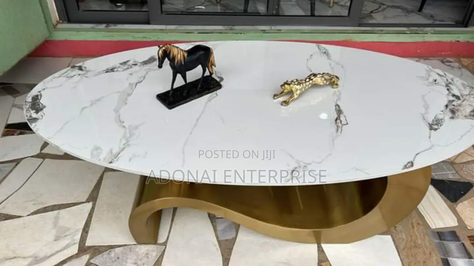 Well Designed Golden Center Table