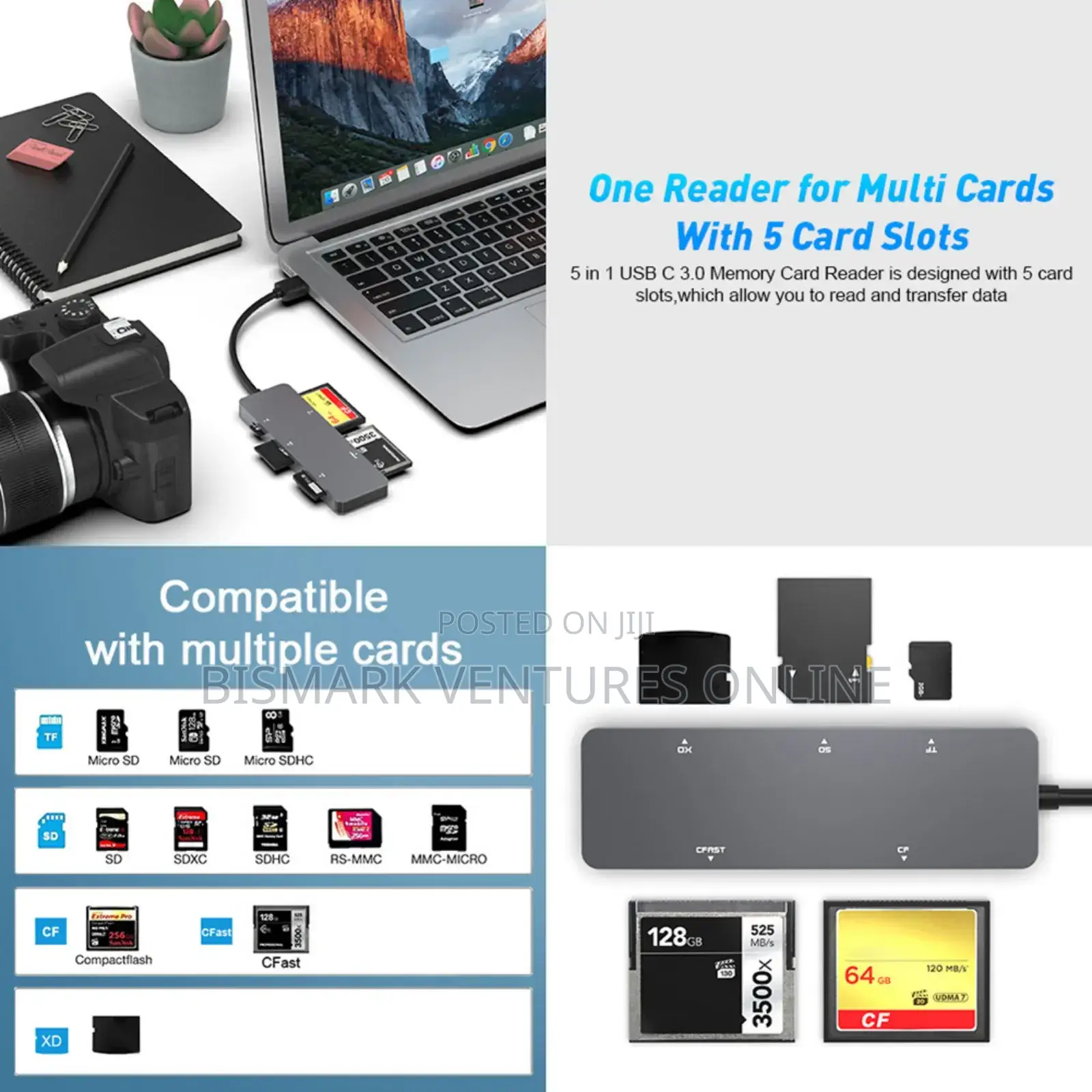 5 In1 Cfast Card Reader