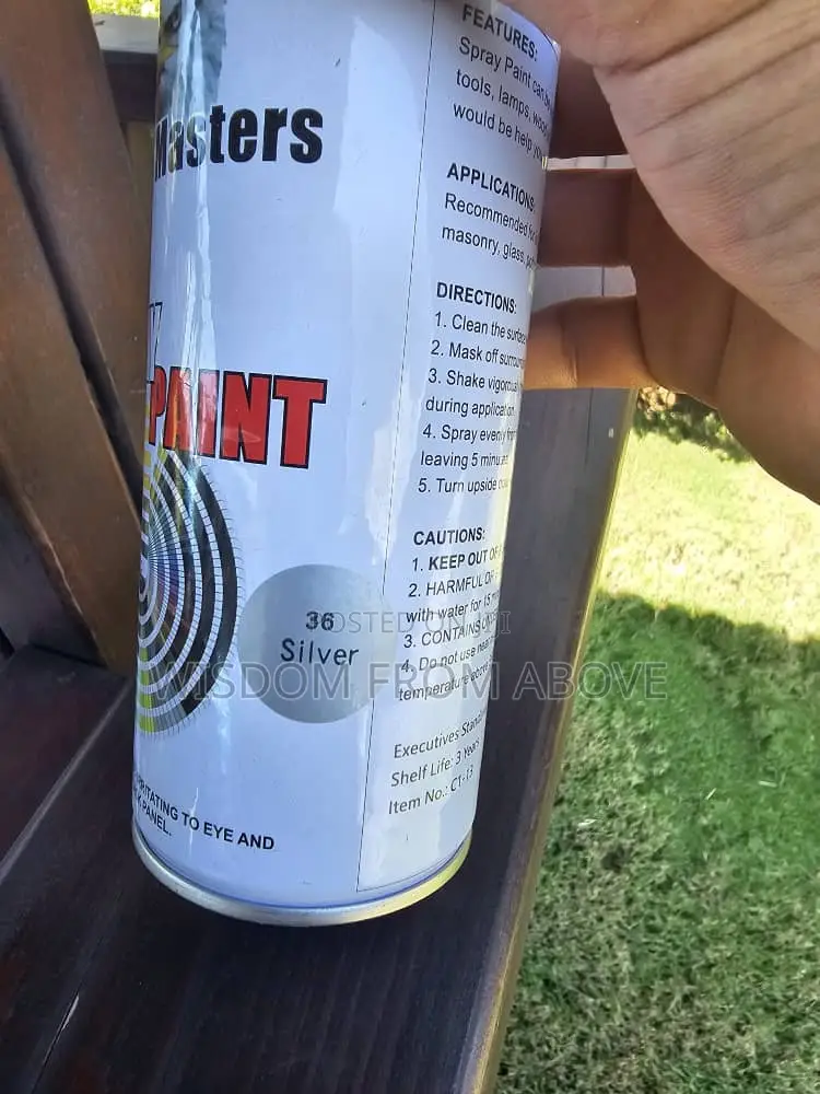 Aerosol Can Spray Available - Silver Colour