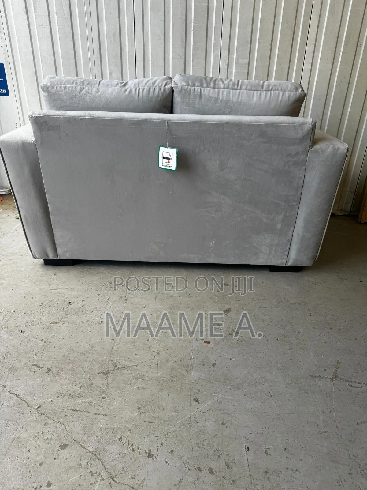 Dakota 2 Seater Grey Fabric Sofa