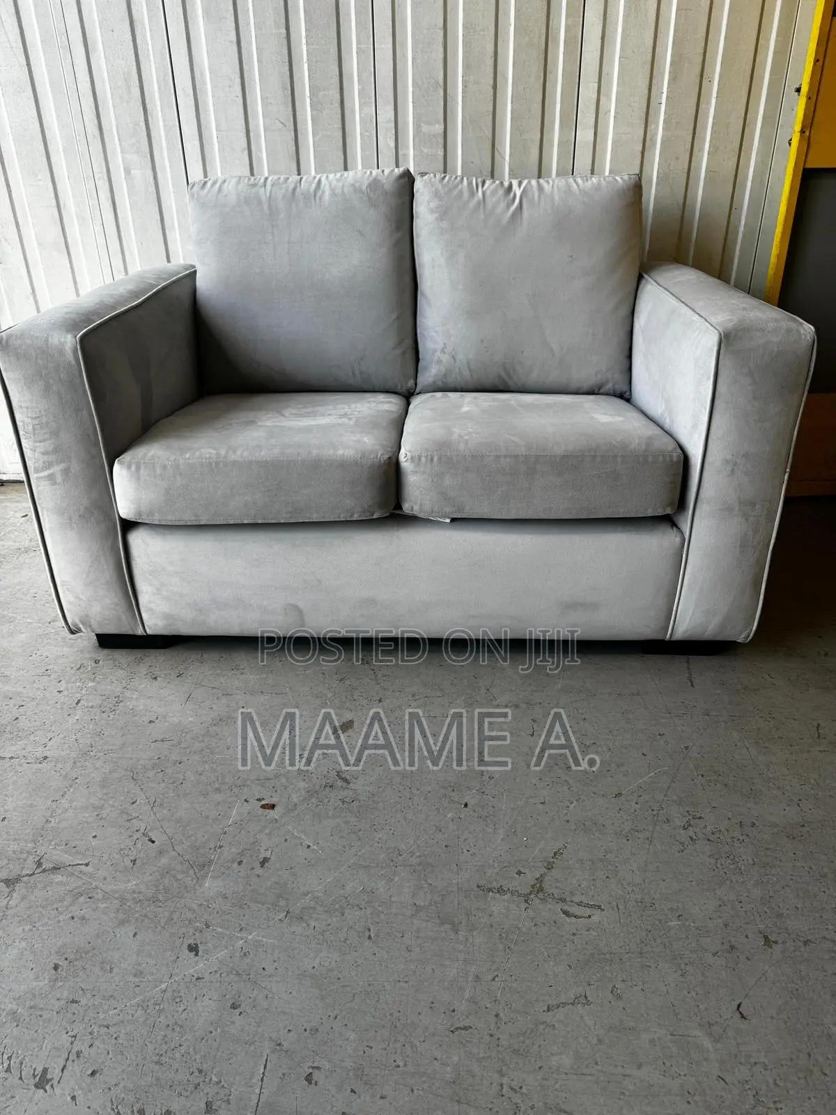 Dakota 2 Seater Grey Fabric Sofa