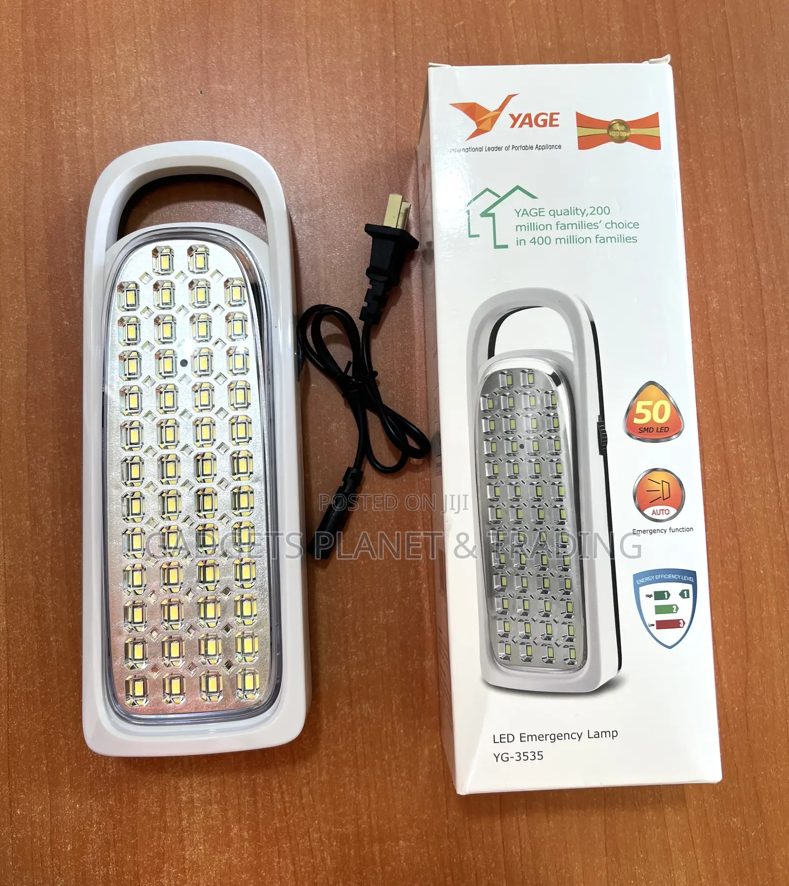 YG-3535 LED Emergency Lamp, 90-240v 3W 3000mah 50leds