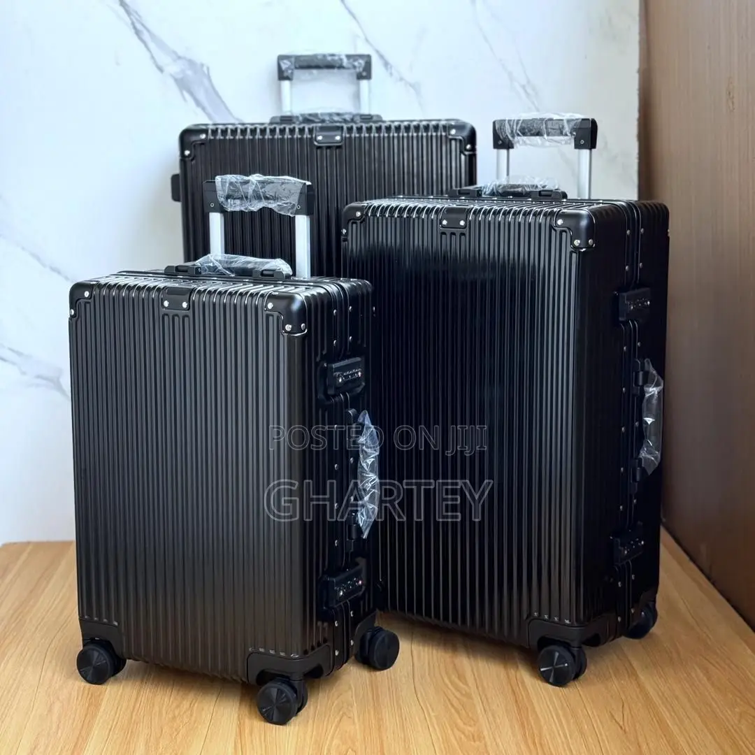 All Black Polycarbonate Suitcase Set (Sold in Singles Too)