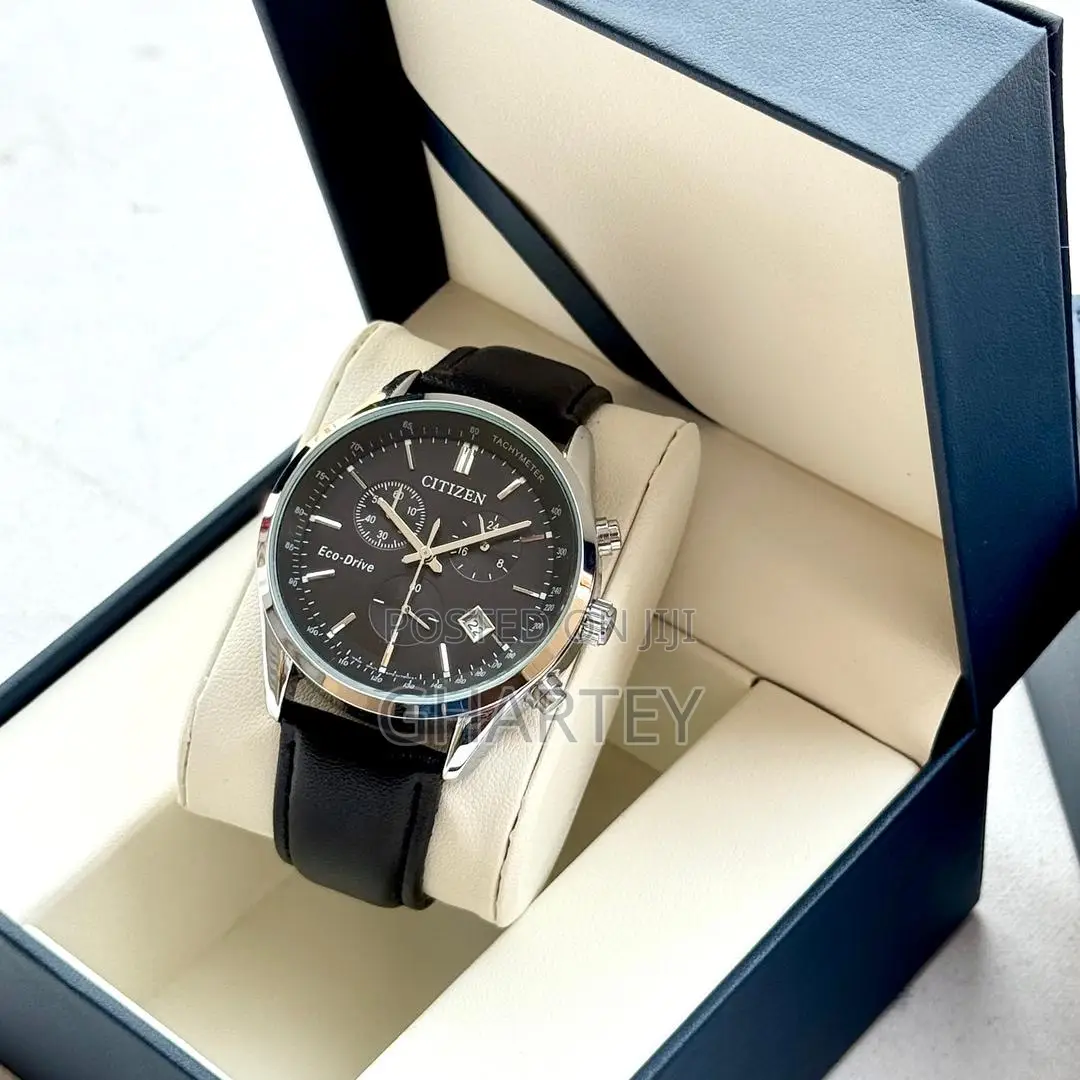 Citizen Chronograph Men’S Leather Wristwatch (Free Delivery)