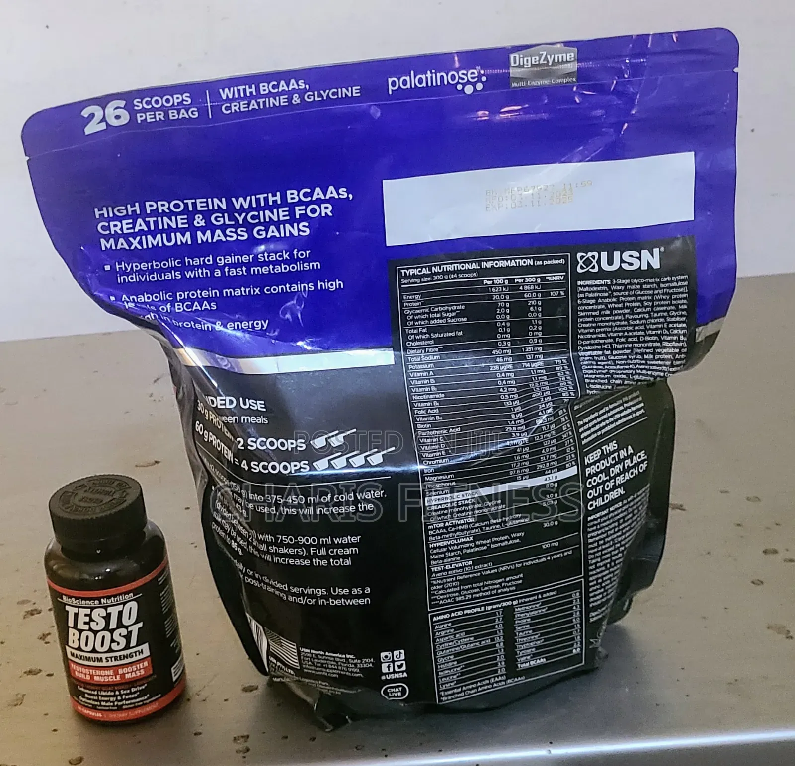 Hyperbolic Mass Gainer 2kg + Testo Boost (Promo Price)
