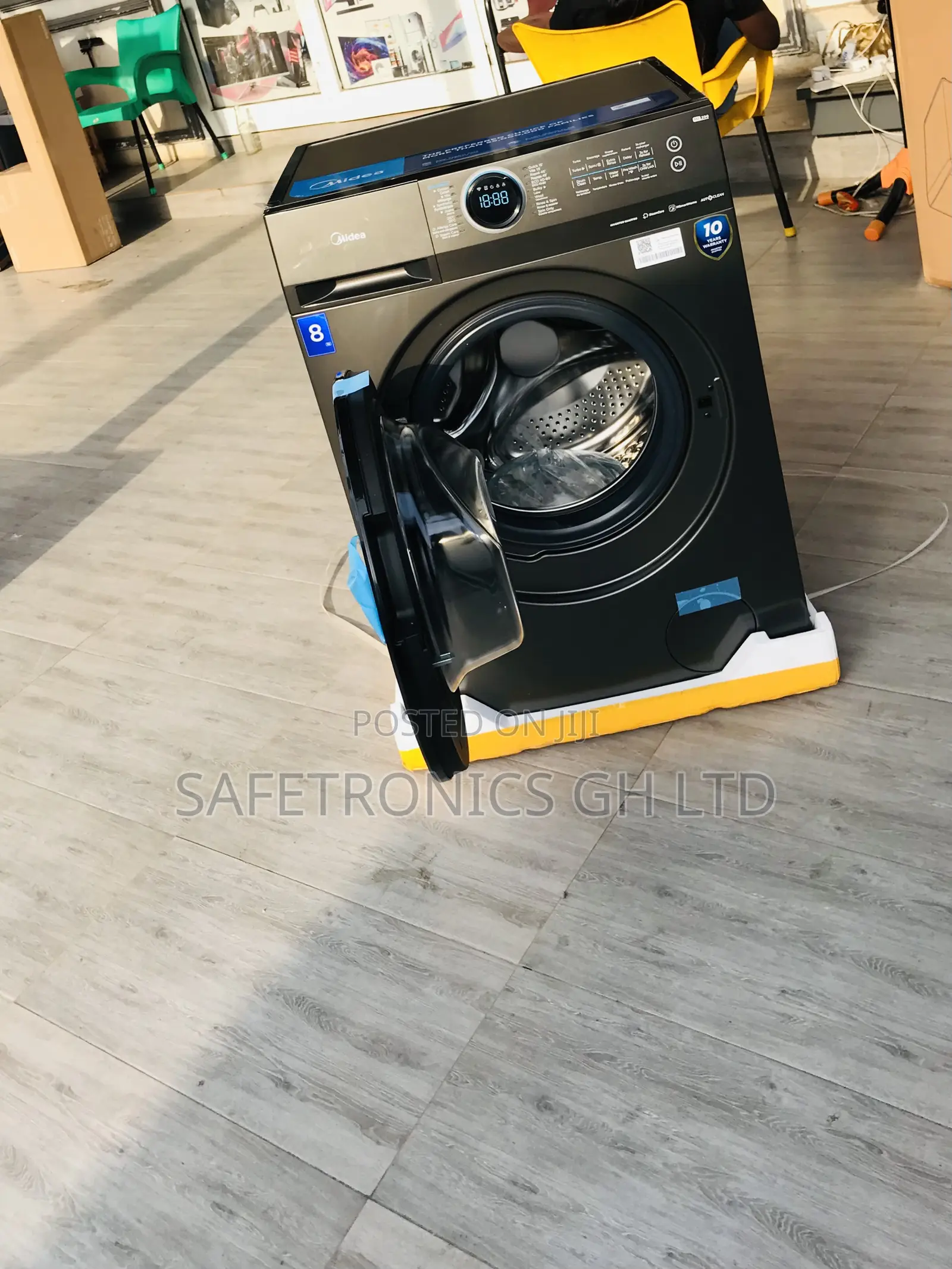 Dark Midea 8.0kg Front Load Fully Automatic Fast Washer