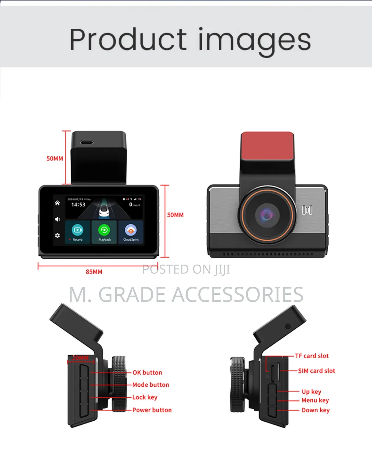 Dash Cam DVR With 4G SIM Support for Remote Monitoring