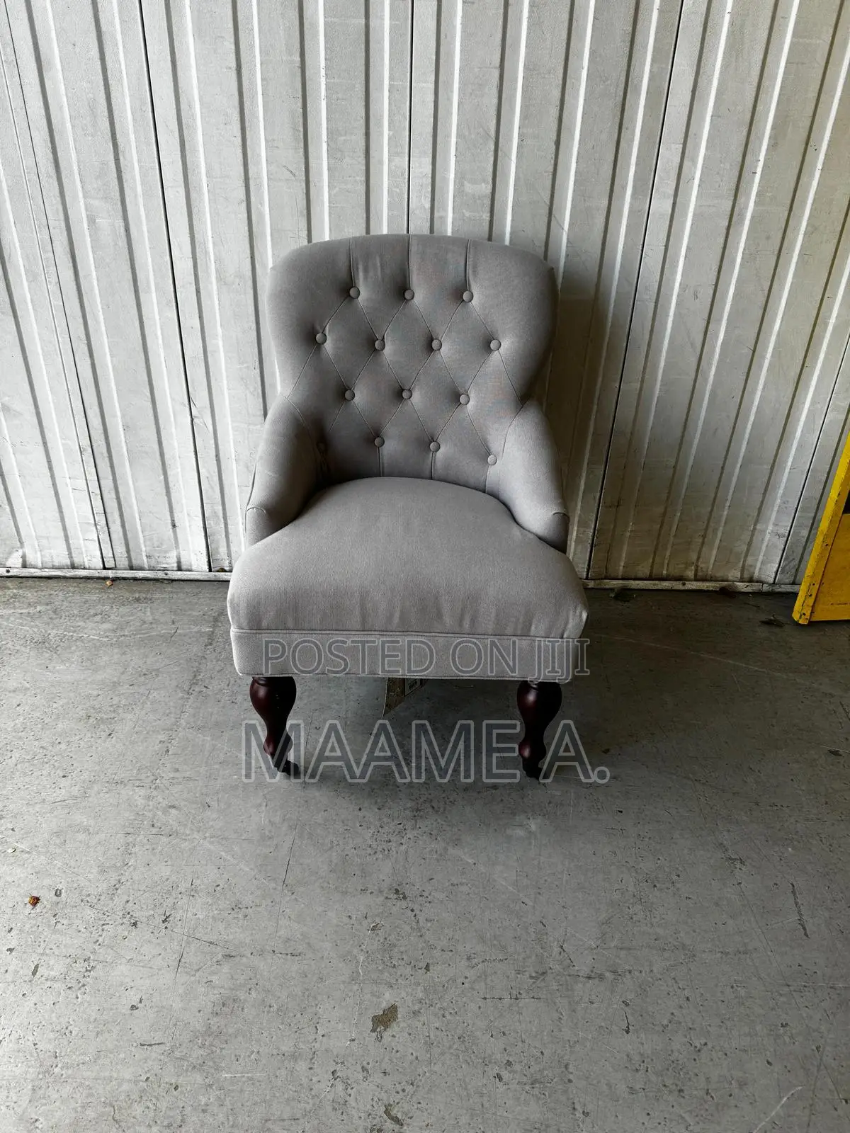 Grey Safavieh Falcon Tufted Arm Chair - Granite