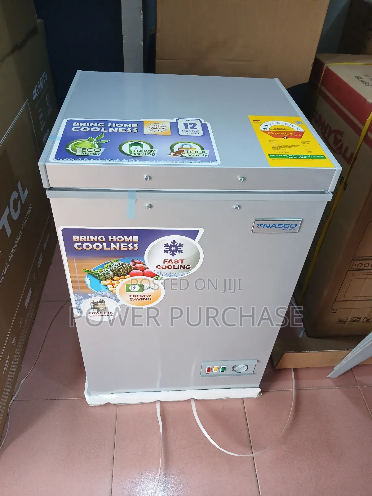 Powerful Compressor Nasco 100litres Chest Freezer