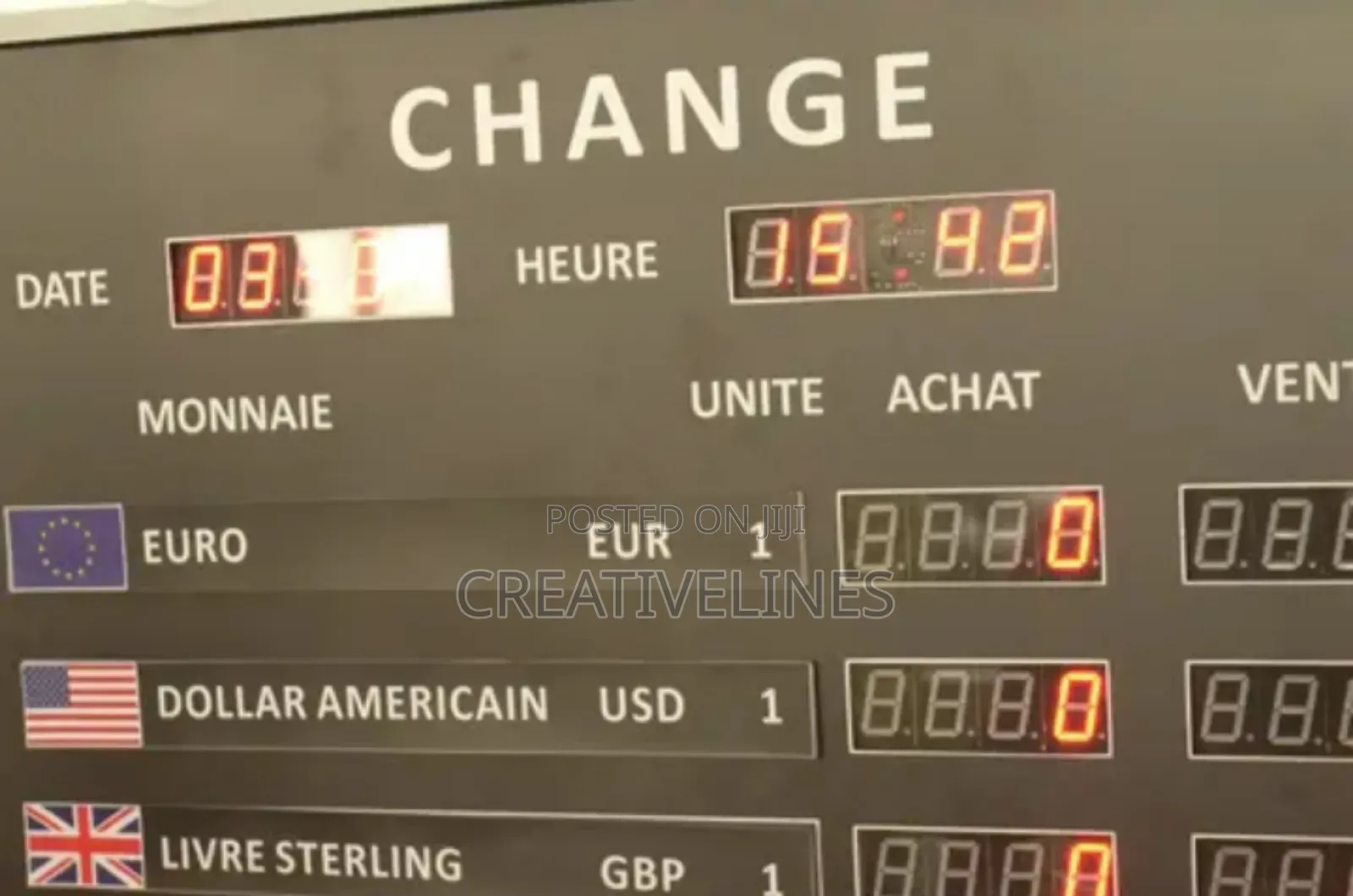 Currency Change Led Signage