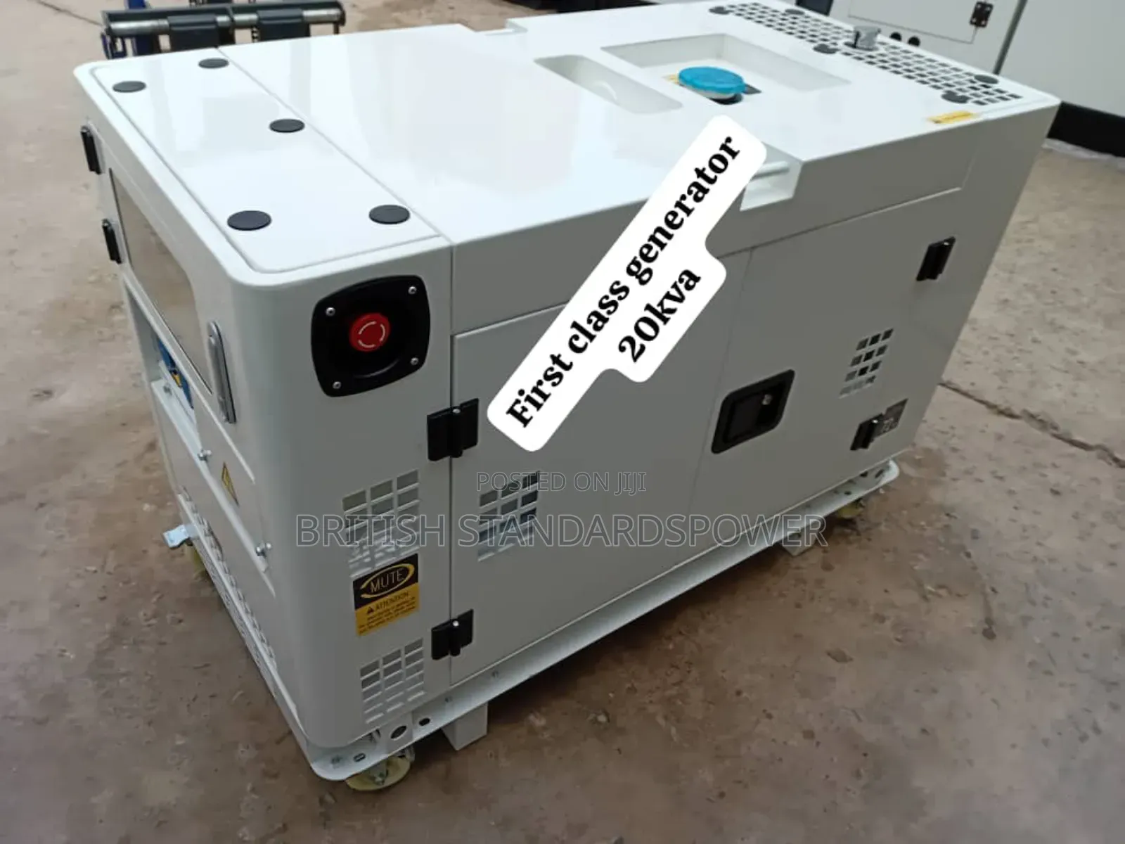 White Perkins 20kva Diesel Engine Generator Silent Perkins