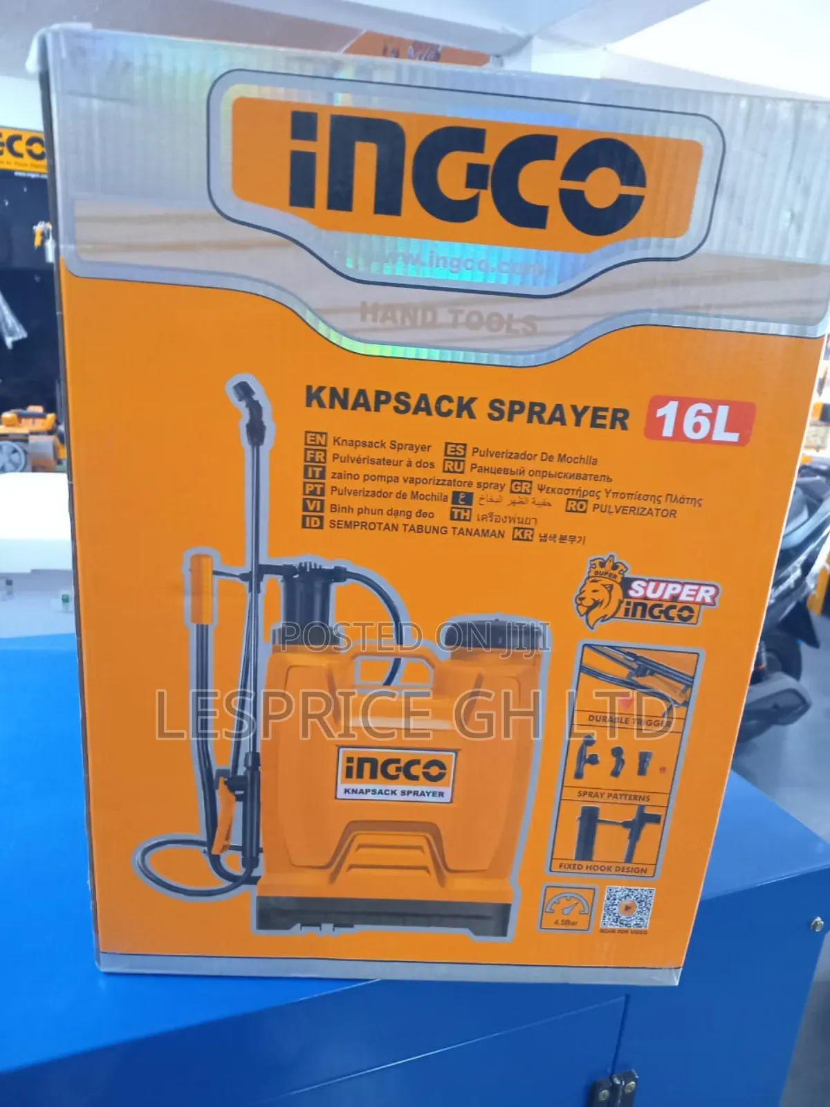 Ingco Sprayer 16L : Comfortable Efficient