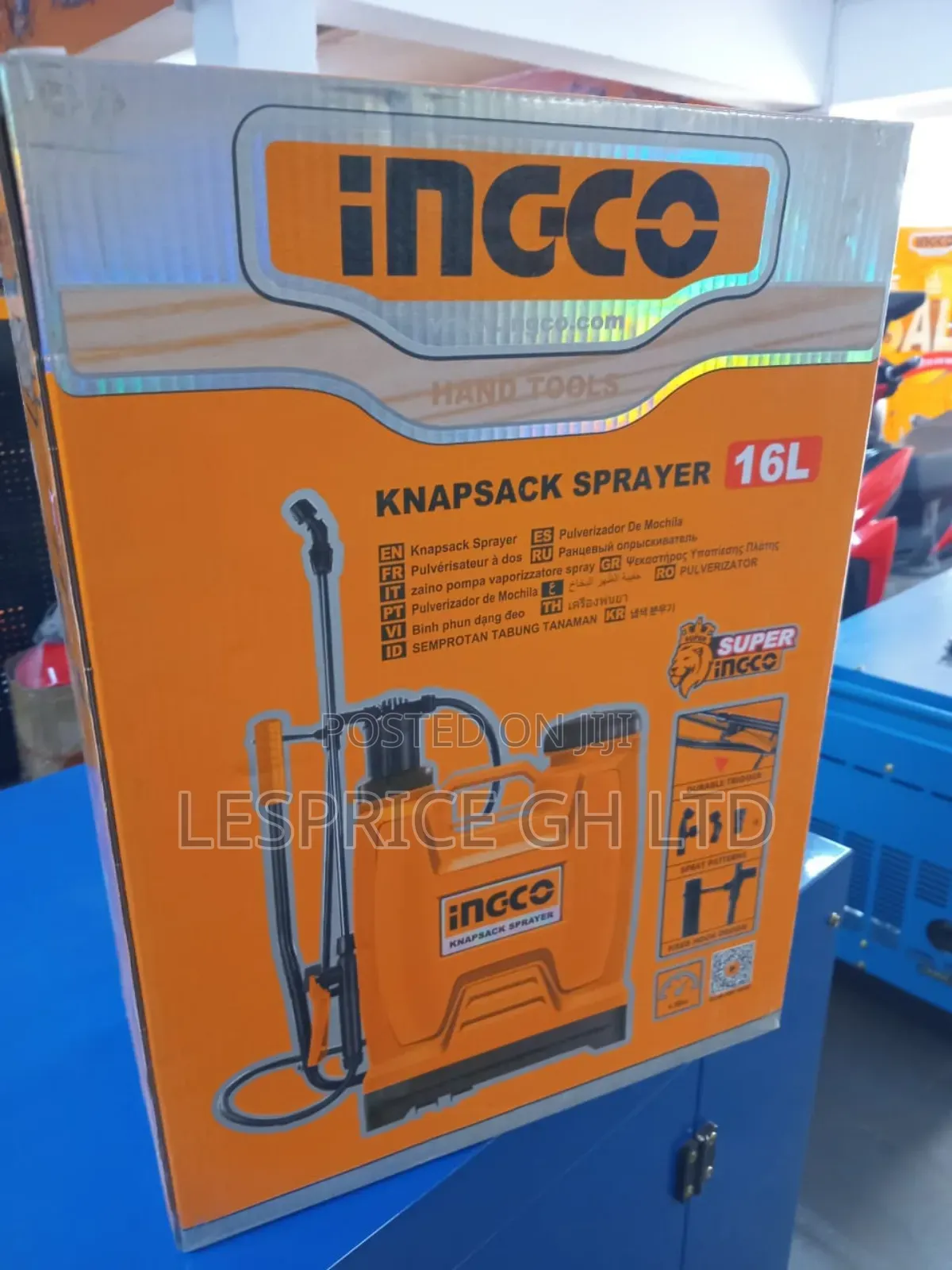 Ingco Knapsack Sprayer-4.5 Bar Pressure