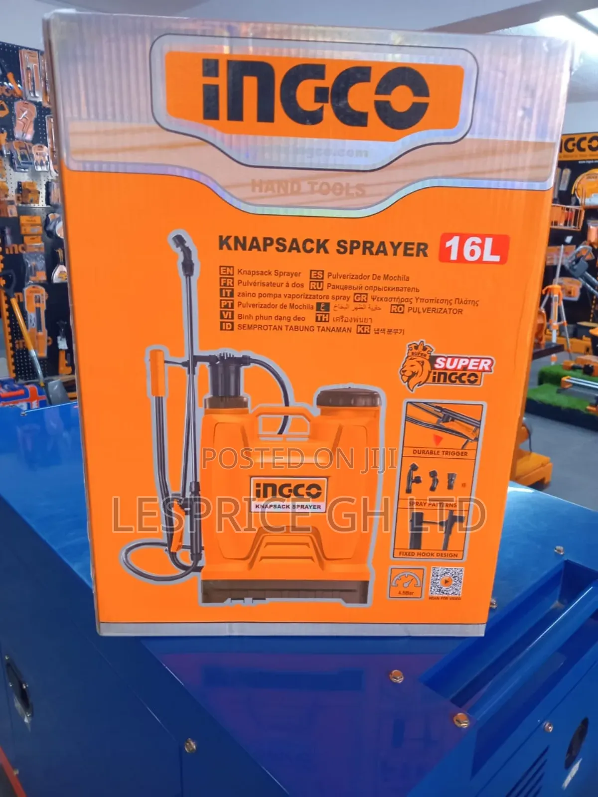 Smooth Spraying With Ingco 16L Knapsack Sprayer