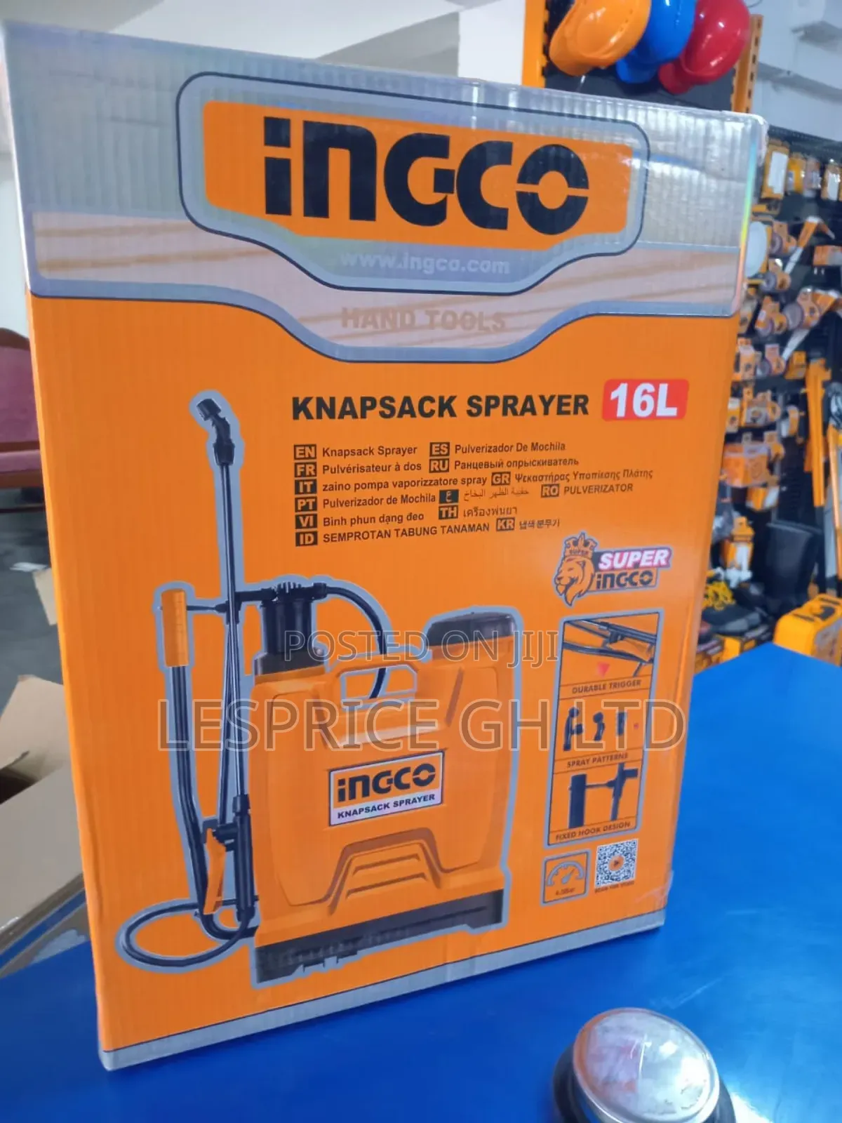 Adjustable Jet Smooth Flow: 16L Knapsack Sprayer
