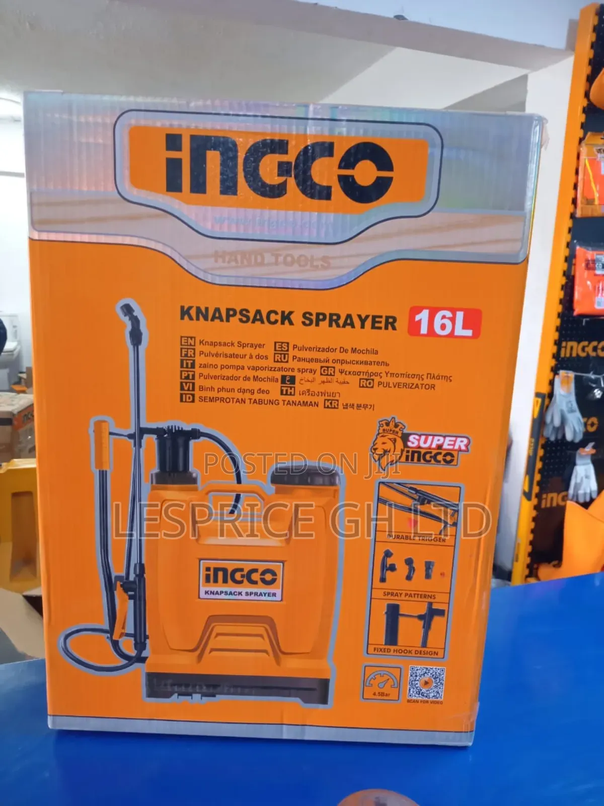 Low Effort With the Ingco 16L Knapsack Sprayer