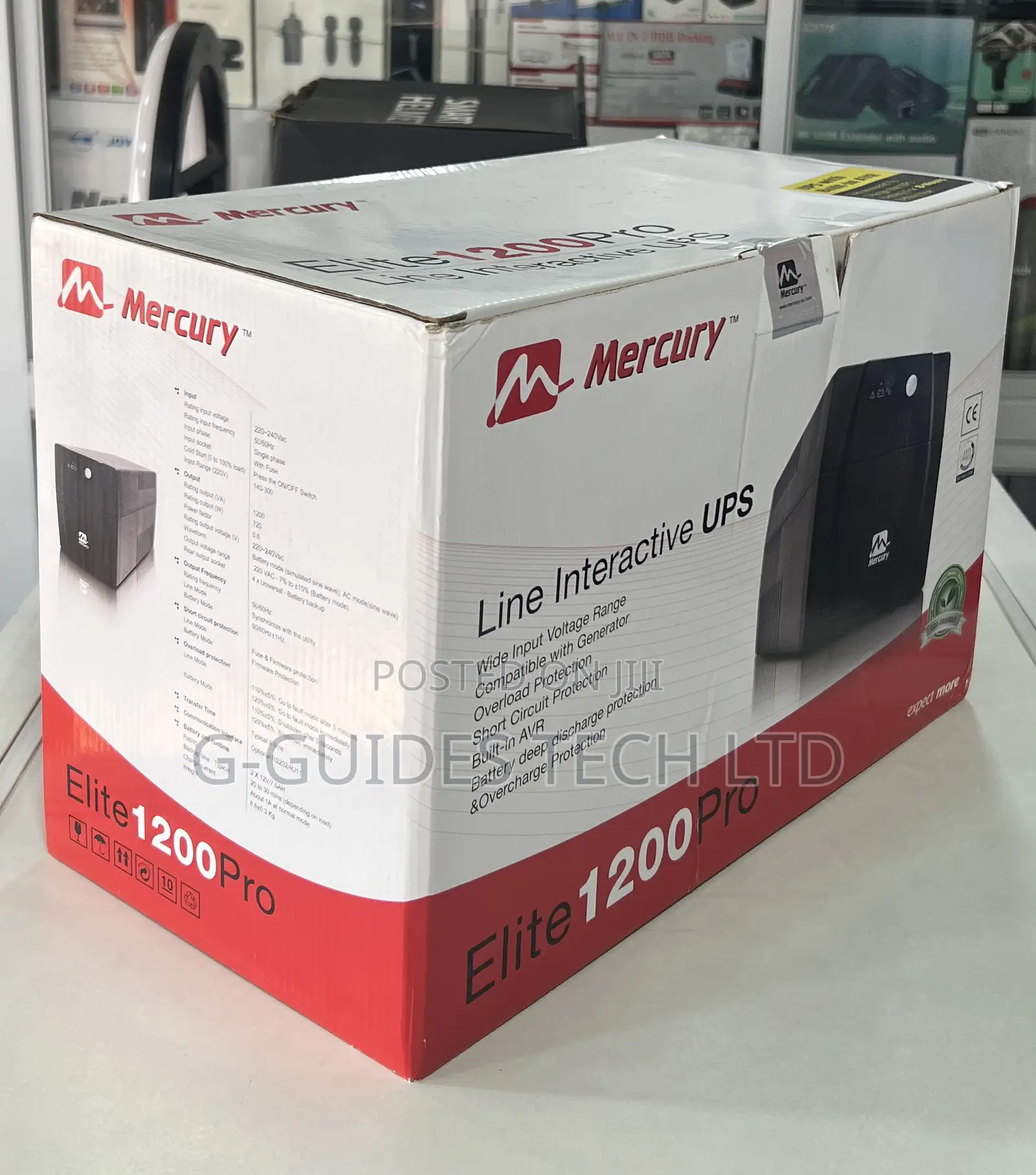 1200va Mercury Ups 720w, Mercury Elite 1200 Pro Ups 720watt