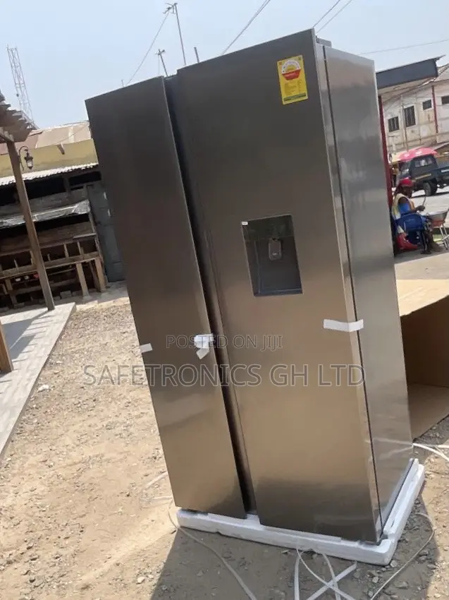 Adjustable TCL Doubledoor New Sidebyside Gray Fridge