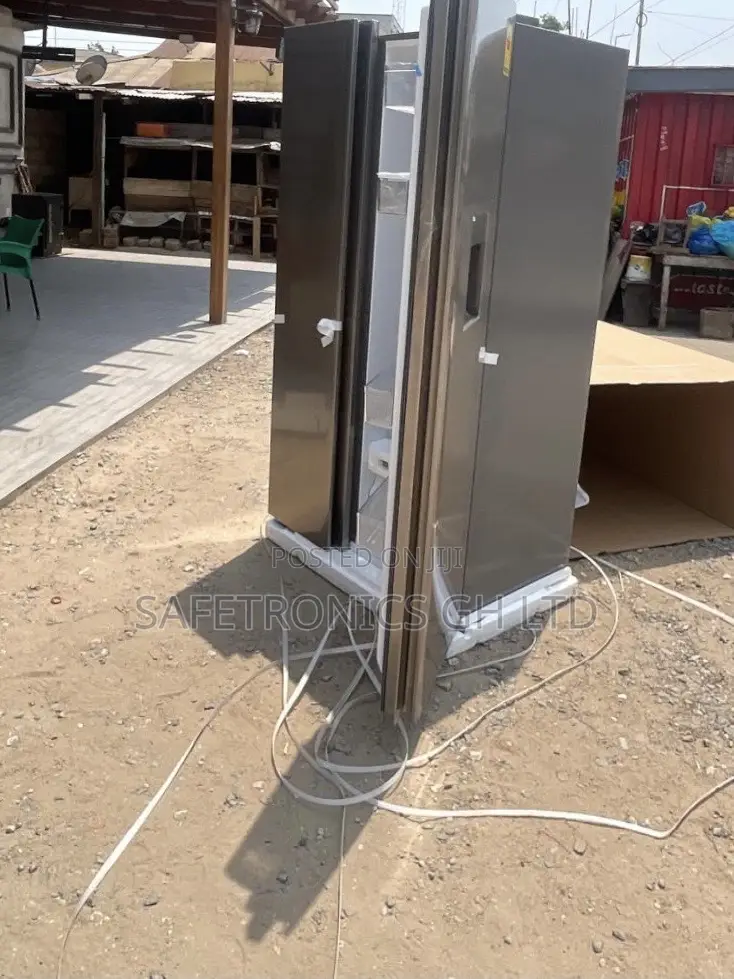 Durable Doubledoor Frostflow TCL Gray Sidebyside Fridge