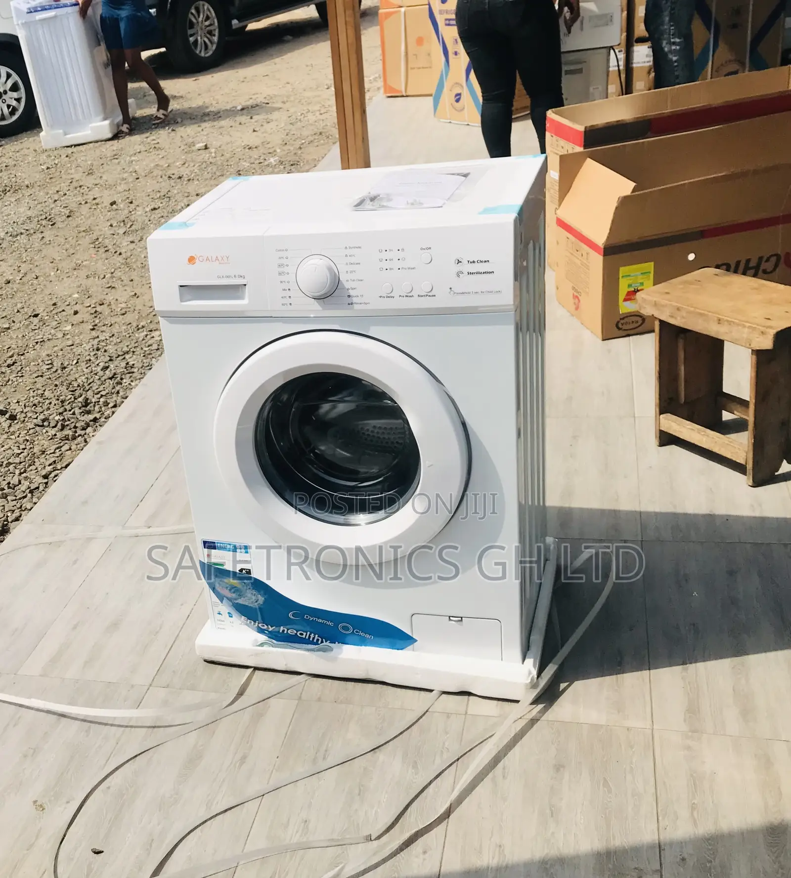 Front Load White Galaxy 6kg Fullauto Inverter Washer